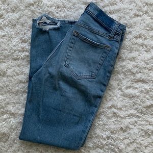 Abercrombie Ankle Straight Ultra High Rise Jeans